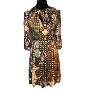 & Other Stories Multicolor Satin Dress Neck Tie US Size 6 Viscose Rayon Blend